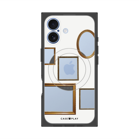 Premium Square Case with MagSafe［ Photo Frames - White ］