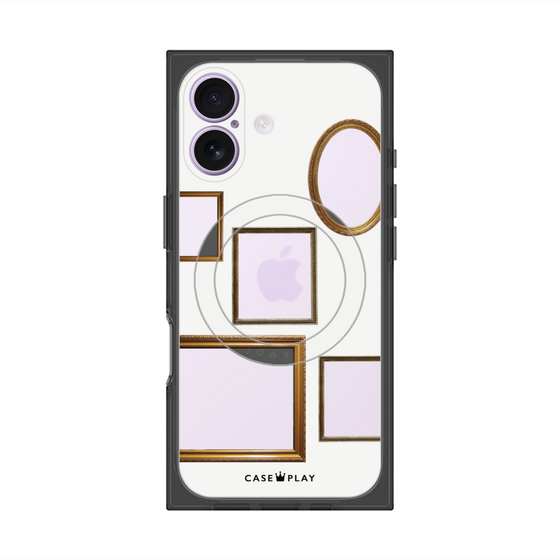 Premium Square Case with MagSafe［ Photo Frames - White ］