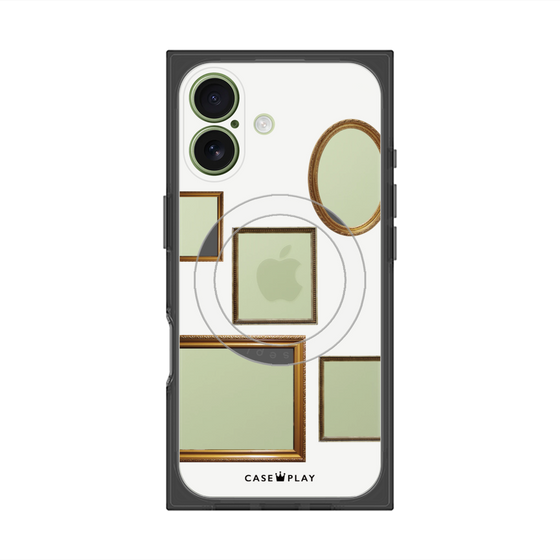 Premium Square Case with MagSafe［ Photo Frames - White ］