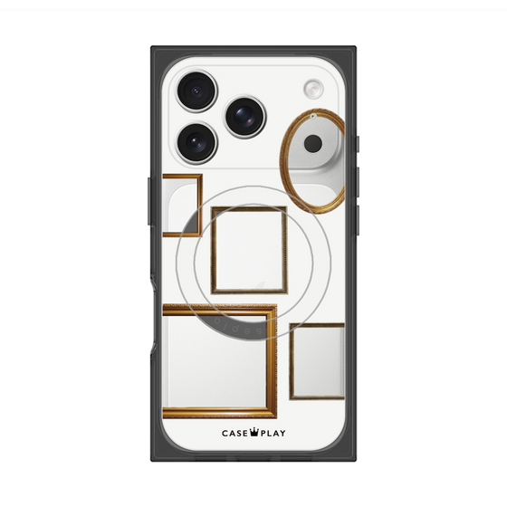 Premium Square Case with MagSafe［ Photo Frames - White ］