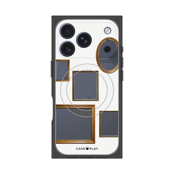 Premium Square Case with MagSafe［ Photo Frames - White ］