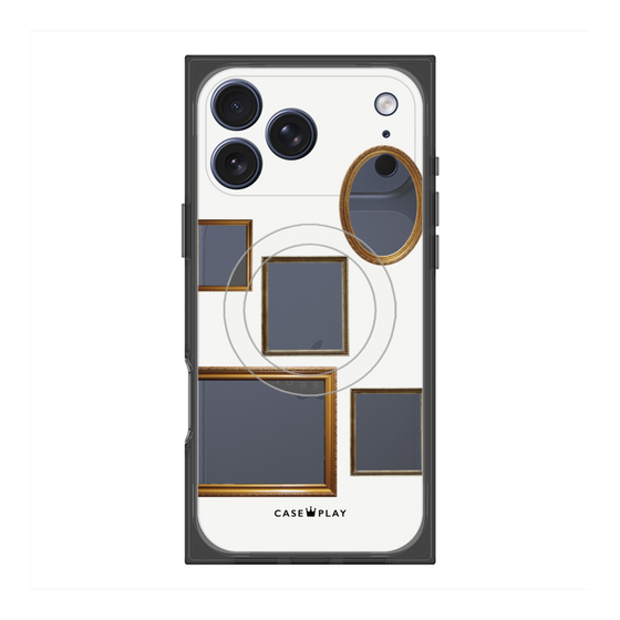 Premium Square Case with MagSafe［ Photo Frames - White ］