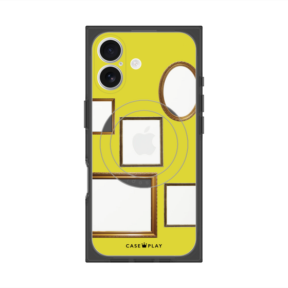 Premium Square Case with MagSafe［ Photo Frames - Yellow ］