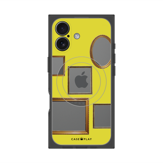 Premium Square Case with MagSafe［ Photo Frames - Yellow ］