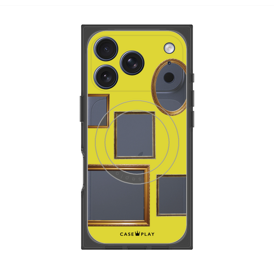 Premium Square Case with MagSafe［ Photo Frames - Yellow ］