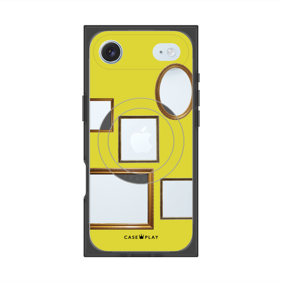 Premium Square Case with MagSafe［ Photo Frames - Yellow ］