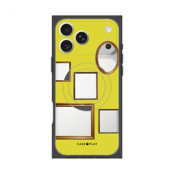 Premium Square Case with MagSafe［ Photo Frames - Yellow ］