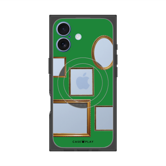 Premium Square Case with MagSafe［ Photo Frames - Green ］