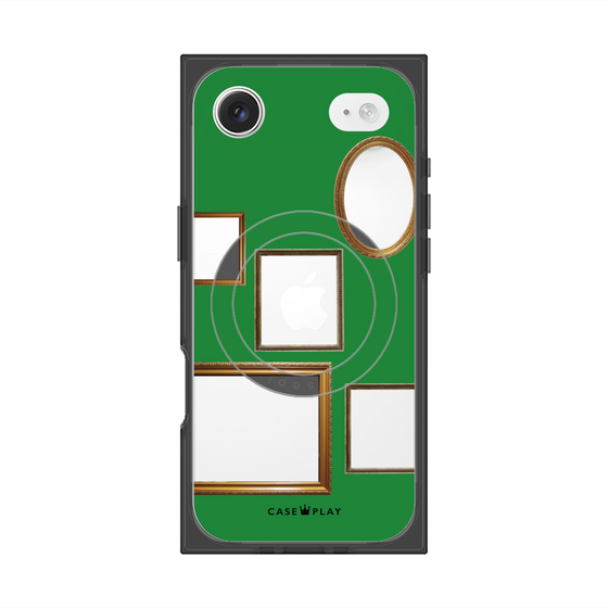 Premium Square Case with MagSafe［ Photo Frames - Green ］
