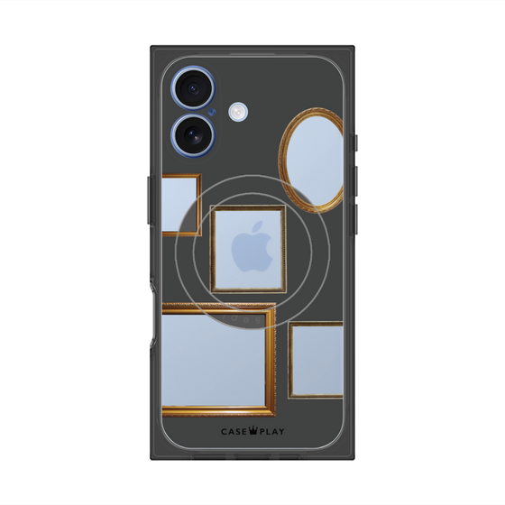 Premium Square Case with MagSafe［ Photo Frames - Gray ］