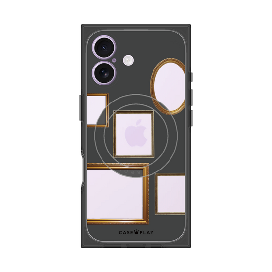 Premium Square Case with MagSafe［ Photo Frames - Gray ］