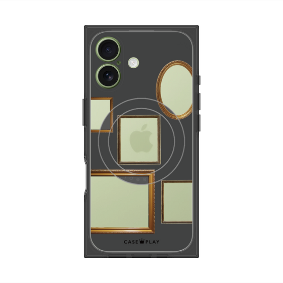 Premium Square Case with MagSafe［ Photo Frames - Gray ］