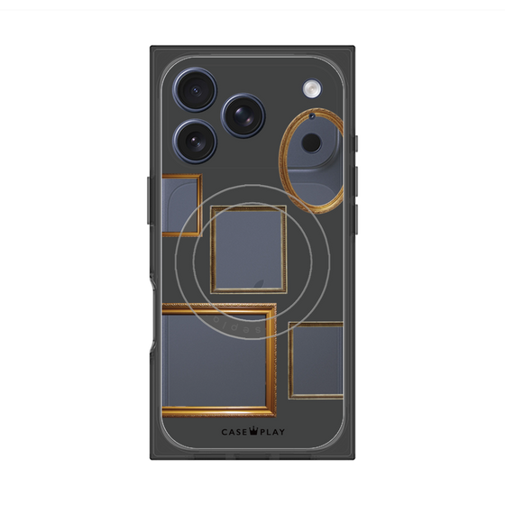 Premium Square Case with MagSafe［ Photo Frames - Gray ］