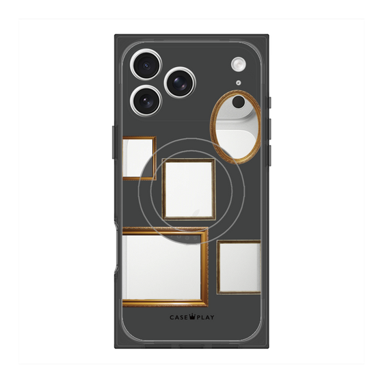 Premium Square Case with MagSafe［ Photo Frames - Gray ］