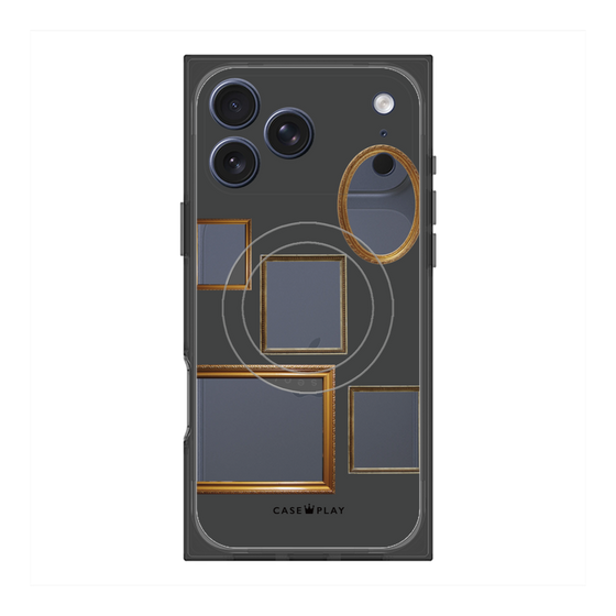 Premium Square Case with MagSafe［ Photo Frames - Gray ］