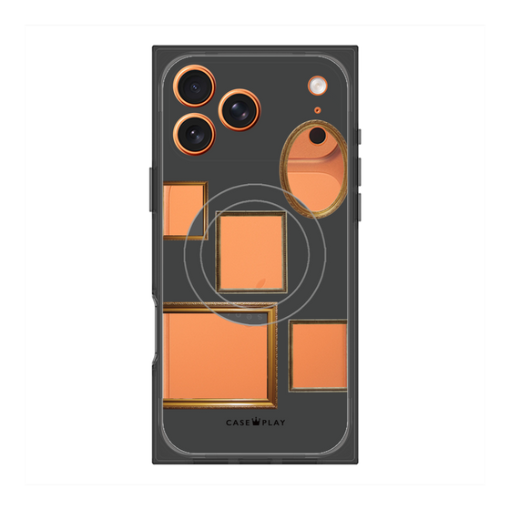 Premium Square Case with MagSafe［ Photo Frames - Gray ］