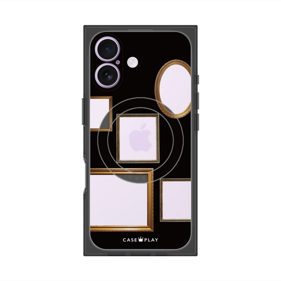 Premium Square Case with MagSafe［ Photo Frames - Black ］