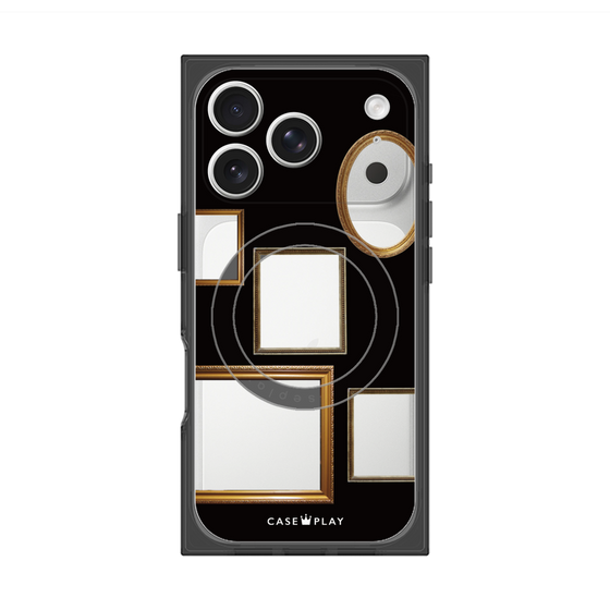 Premium Square Case with MagSafe［ Photo Frames - Black ］