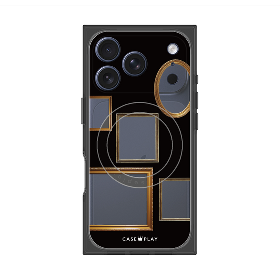 Premium Square Case with MagSafe［ Photo Frames - Black ］