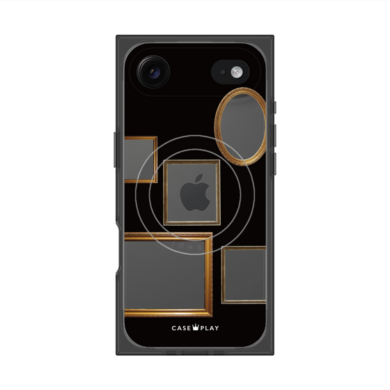 Premium Square Case with MagSafe［ Photo Frames - Black ］