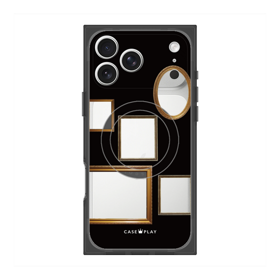 Premium Square Case with MagSafe［ Photo Frames - Black ］