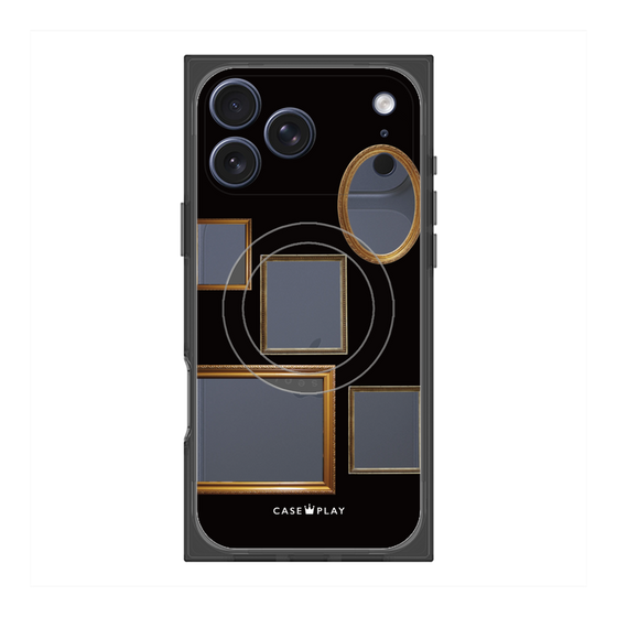 Premium Square Case with MagSafe［ Photo Frames - Black ］