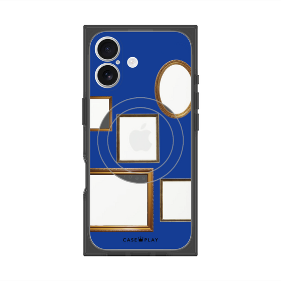 Premium Square Case with MagSafe［ Photo Frames - Blue ］