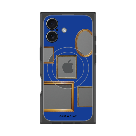 Premium Square Case with MagSafe［ Photo Frames - Blue ］