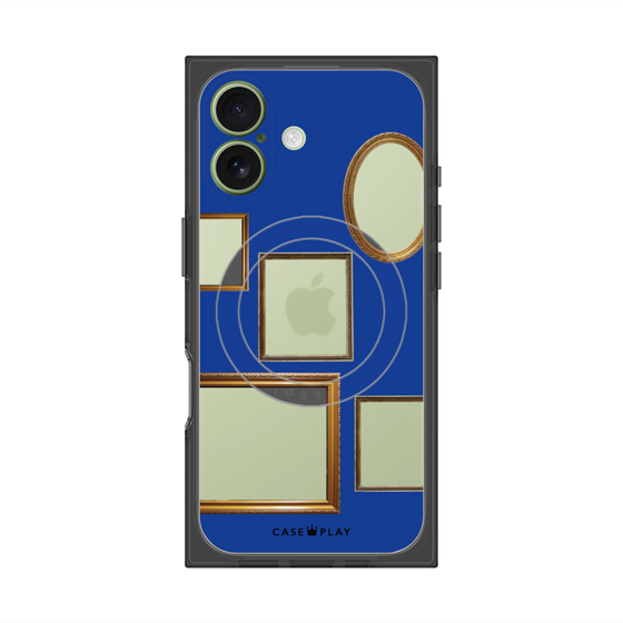 Premium Square Case with MagSafe［ Photo Frames - Blue ］