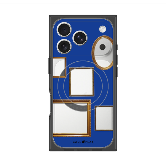 Premium Square Case with MagSafe［ Photo Frames - Blue ］