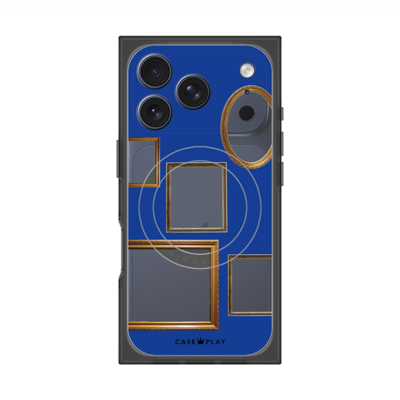 Premium Square Case with MagSafe［ Photo Frames - Blue ］