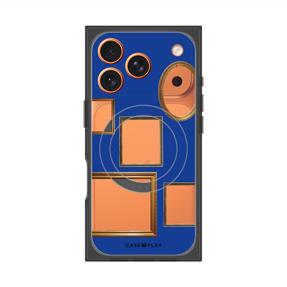 Premium Square Case with MagSafe［ Photo Frames - Blue ］