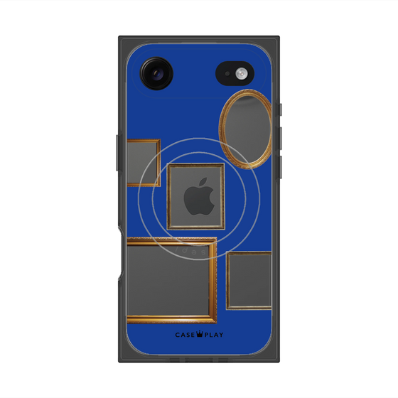 Premium Square Case with MagSafe［ Photo Frames - Blue ］
