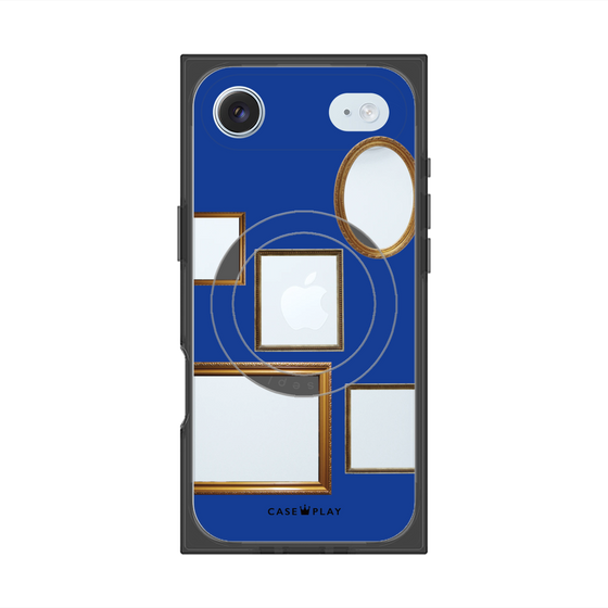 Premium Square Case with MagSafe［ Photo Frames - Blue ］