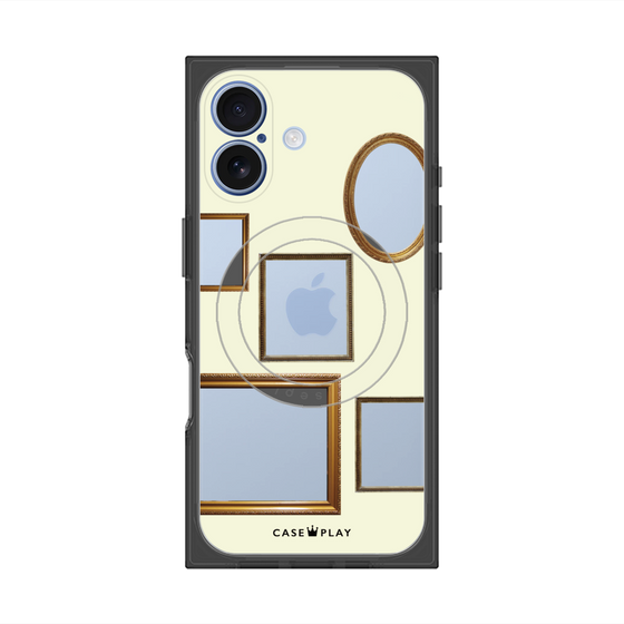 Premium Square Case with MagSafe［ Photo Frames - Ivory ］