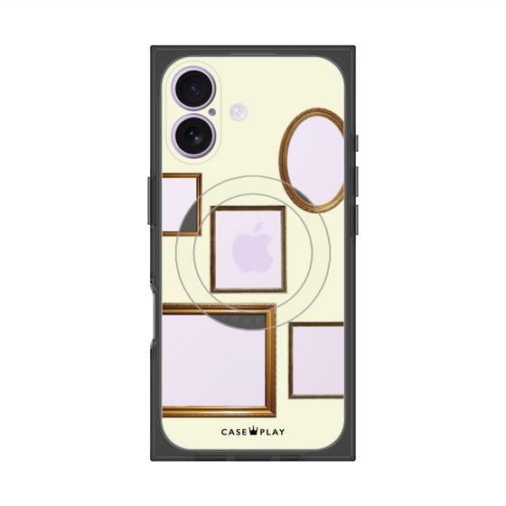 Premium Square Case with MagSafe［ Photo Frames - Ivory ］