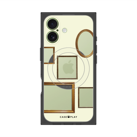 Premium Square Case with MagSafe［ Photo Frames - Ivory ］