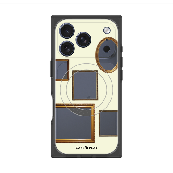 Premium Square Case with MagSafe［ Photo Frames - Ivory ］