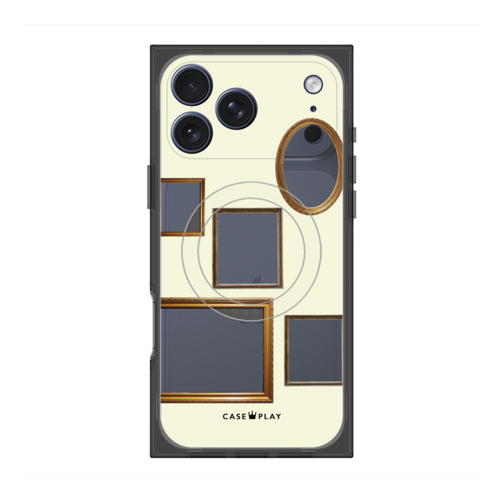 Premium Square Case with MagSafe［ Photo Frames - Ivory ］