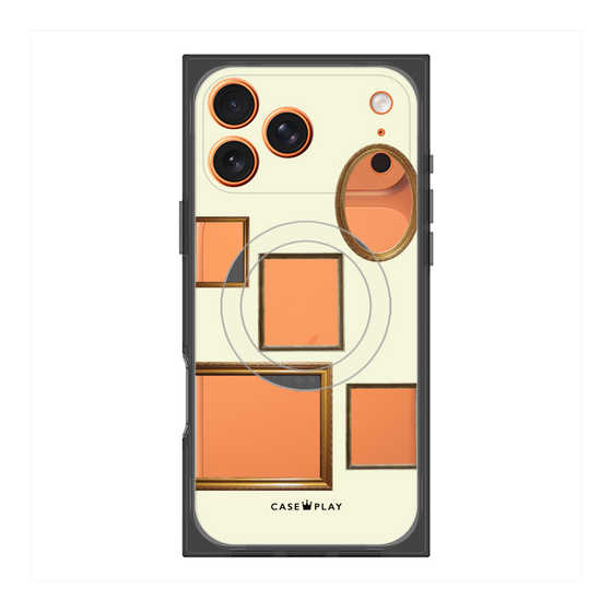 Premium Square Case with MagSafe［ Photo Frames - Ivory ］