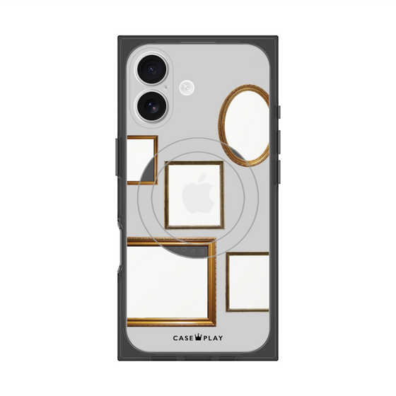 Premium Square Case with MagSafe［ Photo Frames - Light Gray ］