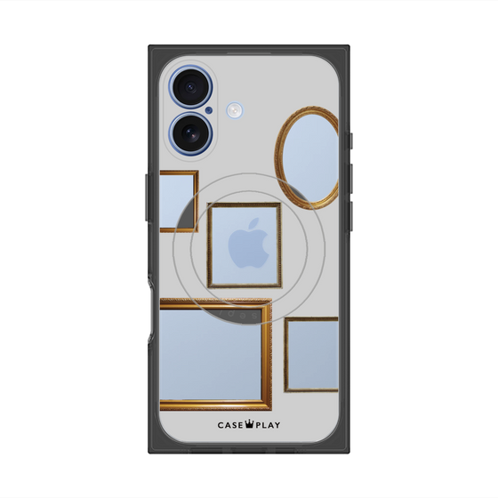 Premium Square Case with MagSafe［ Photo Frames - Light Gray ］