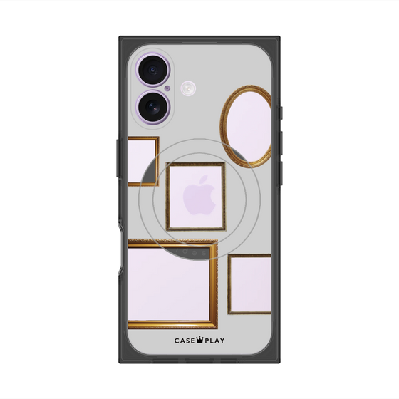 Premium Square Case with MagSafe［ Photo Frames - Light Gray ］