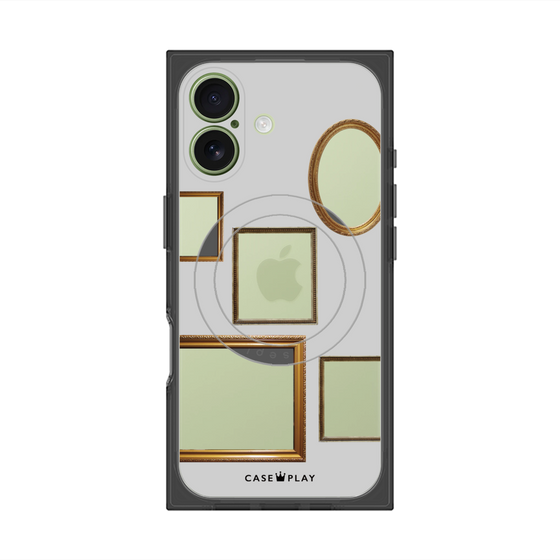 Premium Square Case with MagSafe［ Photo Frames - Light Gray ］