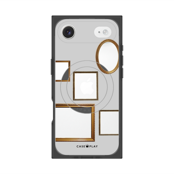 Premium Square Case with MagSafe［ Photo Frames - Light Gray ］