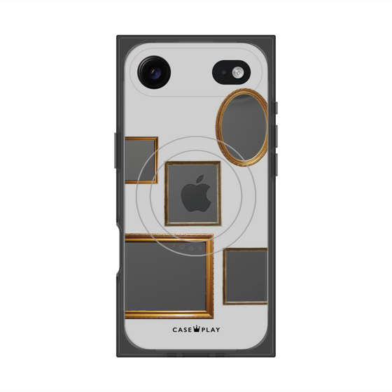 Premium Square Case with MagSafe［ Photo Frames - Light Gray ］