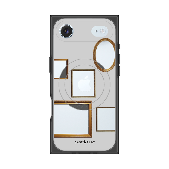 Premium Square Case with MagSafe［ Photo Frames - Light Gray ］