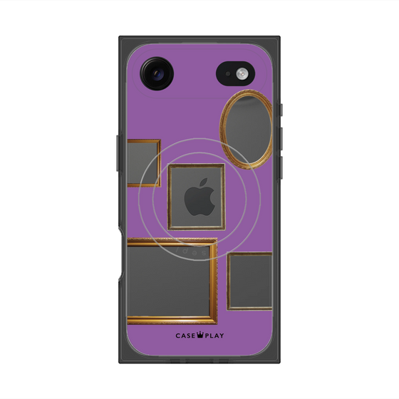 Premium Square Case with MagSafe［ Photo Frames - Purple ］