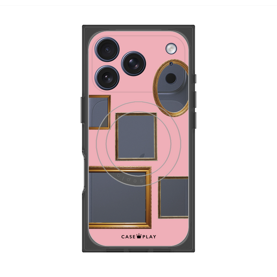 Premium Square Case with MagSafe［ Photo Frames - Pink ］