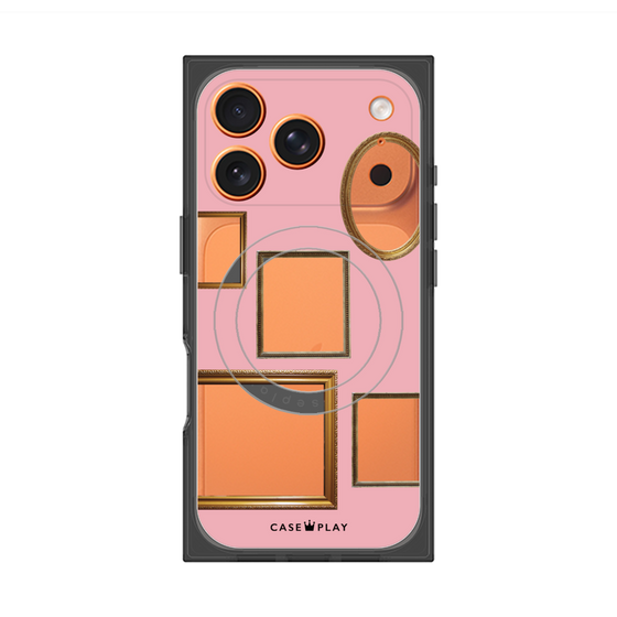 Premium Square Case with MagSafe［ Photo Frames - Pink ］